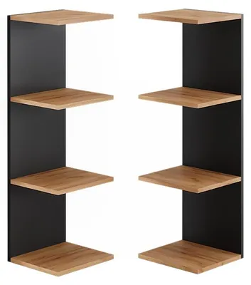 Produktbild von Wandregal Vicco Paolo Anthrazit 30 x 95 cm 2er Set, Model 52089