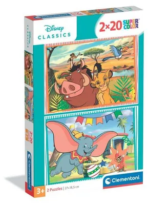 Immagine prodotto di CLEMENTONI - 2 x 20 pezzi - Classici Disney