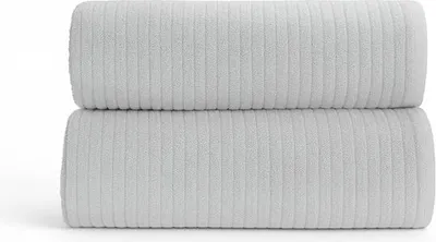 Immagine prodotto di Asciugamano, asciugamano in cotone, a righe, Madrit 70x140 grigio chiaro