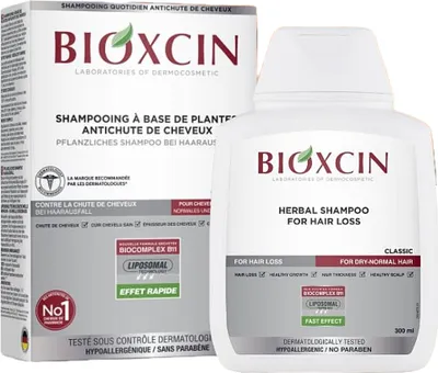 Immagine prodotto di Bioxcin Shampoo alle erbe contro la caduta dei capelli per capelli normali e secchi 300ml