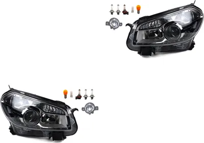 Productafbeelding van Koplampset geschikt voor Nissan Qashqai J10, bouwjaar 03/10 - , type H7 H7 + mistlamp + richtingaanwijzer. Artikelnummers: 8200002469, 2615589925, 26155AU325, B4A558990A, 2615500Q00, 2615589