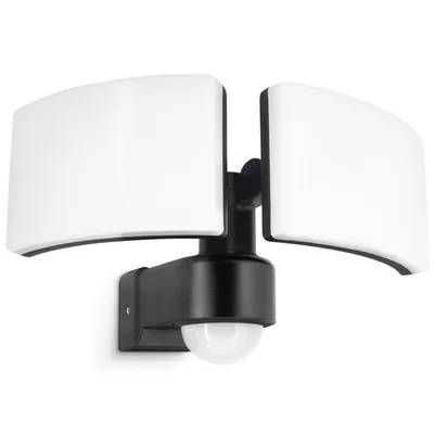 Produktbild von SSC-LUXon NORSU Außenlampe mit Bewegungsmelder & Lichtsensor 40W - LED Wand Außenleuchte 2 flammig schwenkbar IP65 4000K 230V
