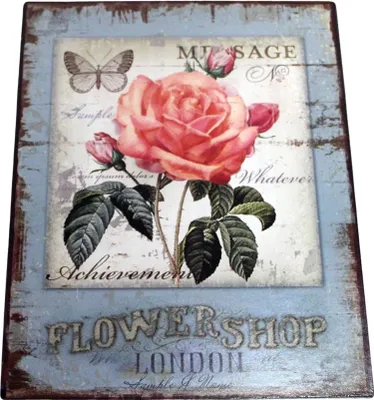 Produktbild von Shabby Blechschild Flowershop