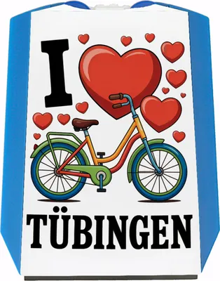 Produktbild von I love Tübingen Fahrrad Parkscheibe weiß