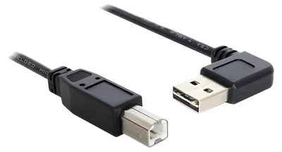 Produktbild von DeLOCK 1m USB 2.0 A - B m/m, 1 m, USB A, USB B, USB 2.0, Männlich/Männlich, Schwarz