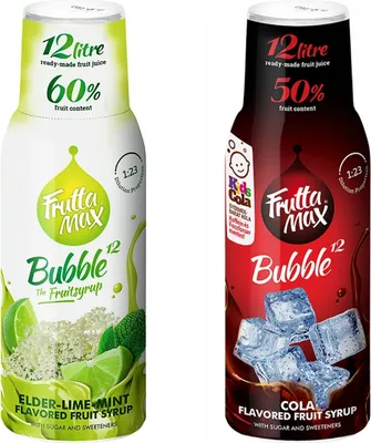 Produktbild von FruttaMax Sirup 2x500ml Cola Limette Minze Zuckerfrei Getränkesirup