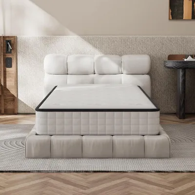 Image de DEWINNER Matelas 90x190 cm,Matelas en Mousse à Mémoire de Forme Haute Densité,Fermeté Moyenne,Épaisseur 16cm,Hypoallergénique,Sommeil Isolé,7 Zones