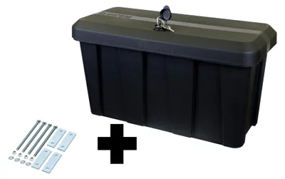 Produktbild von Deichselbox Blackit Lite, Werkzeugkasten, Gurtkiste, Anhängerbox, Staukiste