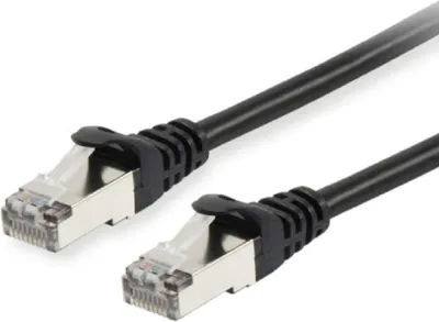 Image de Equip 605590 equip Patchkabel RJ45 S/FTP Cat6 1.00m Schw (SSTP)PIMF HF