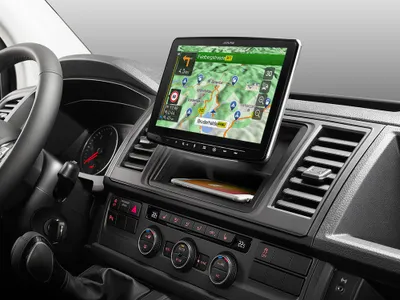 Produktbild von Alpine INE-F904T6 | Autoradio Navigationssystem für VW T5 und T6 mit 9-Zoll-Touchscreen 1-DIN-Einbaugehäuse, DAB+, Apple CarPlay und Android Auto Unterstützung