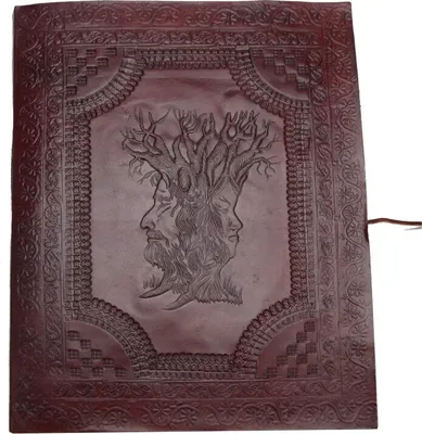 Produktbild von Rodokmeň rodiny - Kniha hostí - Poznámkový blok - Skice - Kožená kniha [viac ako A4] Vintage Retro India