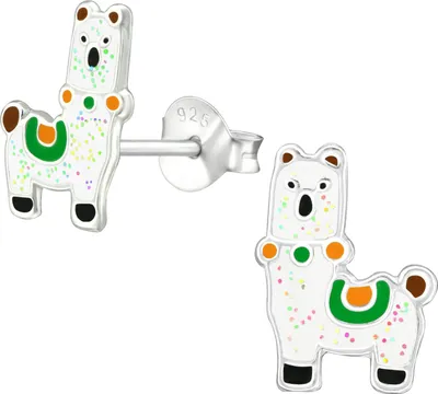 Produktbild von Ohrstecker 925 Sterling Silber mit Alpaka
