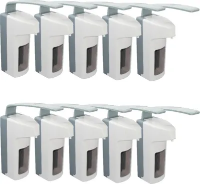Produktbild von 10 Seifenspender für 500 ml Flaschen - LH - weiß - Desinfektionsmittelspender