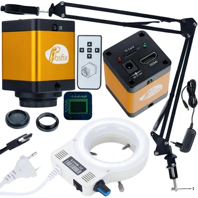 Produktbild von Digitalmikroskop, verstellbarer Auslegerarm, 12MP Kamera, grün, 45x