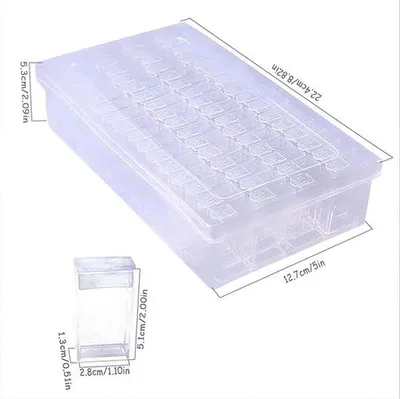 Obrázek produktu pro Krabička na diamantový obraz, 64 korálků, šperky, dekorace