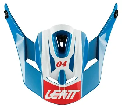 Image de Visière pour casque de moto LEATT GPX, rouge/blanc 4,5