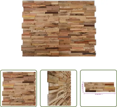 Immagine prodotto di The Living Store pannelli da parete 10 pz. 1,03 m² legno massiccio teak di recupero