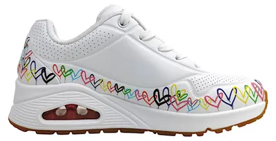Imagen del producto de Zapatos deportivos Skechers Uno-Love para mujer, color blanco, estilo casual, con cordones