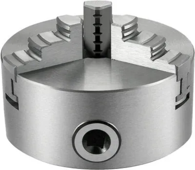 Immagine prodotto di Morsetto autocentrante 125 mm – Per legno e metallo – 3 ganasce – Per levigatura, fresatura e tornitura