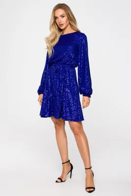 Produktbild von Made of Emotion Minikleid für Frauen Riohn M715 königsblau S
