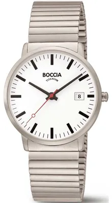 Imagen del producto de Reloj de hombre con correa de cuero - Modelo Boccia: 3622-04