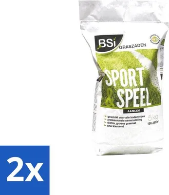 Produktbild von Graszaad Sport & Speel - Sterk & Slijtvast Gazon - 5 kg - 2 Stück - Mehrwertpackung