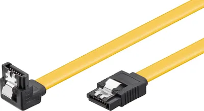 Produktbild von PC-Datenkabel, 6 Gbit/s, 90° Clip SATA L-Typ > SATA L-Typ Stecker 90°