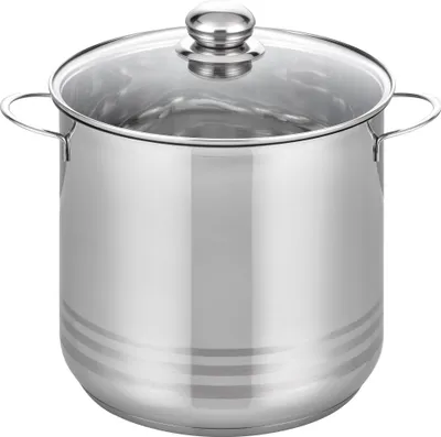 Produktbild von ELO Basic Brillant Großraumtopf Edelstahl Volumenskala Induktion silberfarben 24cm