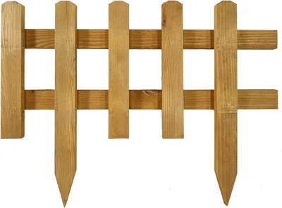 Produktbild von Steckzaun Holz anthrazit 20 x 93,5 cm · in vielen Größen und Farben · Blumenbeet Gemüsebeet · Vorgartenzaun · Rasenkante