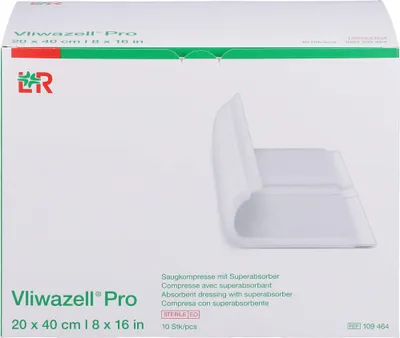 Obrázek produktu pro Vliwazell Pro superabsorpční sterilní 20x40 cm, 10 St KOM