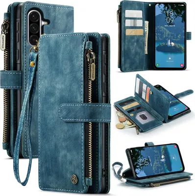 Produktbild von Samsung Galaxy A17 Hülle - CaseMe C30 Klapphülle mit Brieftasche - Blau