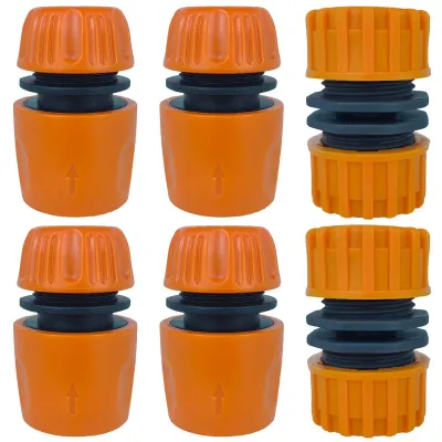 Produktbild von Gartenschlauch-Schnellverbinder - 6 Stück, 1/2 Zoll