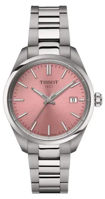 Produktbild von Tissot PR 100 34mm Silber Rosa Damenuhr