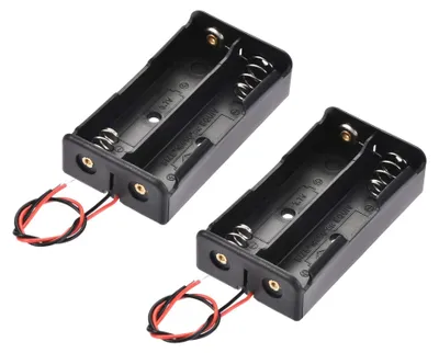 2er-Pack Gehäuse für 2 x 18650 Akkus, 2-Draht, 7,4 V