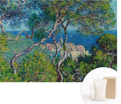 Produktbild von Fototapete - Wandbilder für Wohnzimmer - 312x219 cm - Dekorative Wandfolie - Modernes Design für Wanddekoration - Tapeten für Innenräume - Mittelmeerblick
