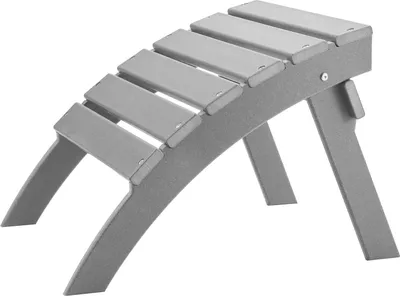 Produktbild von SucceBuy Adirondack-Ottomane, faltbar, HDPE, 21,5 x 18,9 x 14,8 Zoll (L x B x H), grau