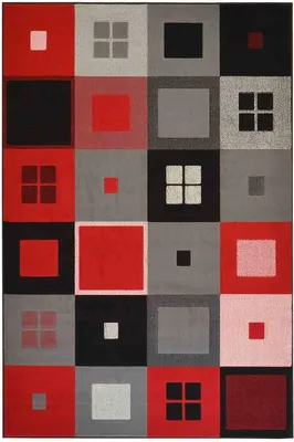 Immagine prodotto di Tappeto DESIGN 200X290 cm BLACK-RED | GalleriaFarah1970