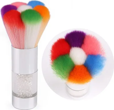 Produktbild von Nagelbürste, Kunstnagelbürste, Blütenblattmuster-Nagelbürste, Reinigungsmaniküre-Bürste, bunte Maniküre-Bürste