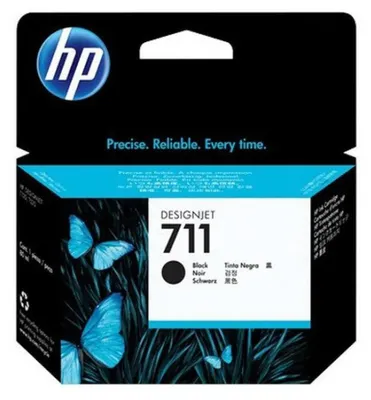 Produktbild von HP 711 38-ml, Original, Tinte auf Pigmentbasis, Schwarz, HP, HP DesignJet T120, T520, 1 Stück(e)