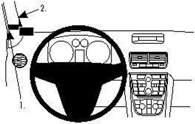 Produktbild von Brodit ProClip Fahrzeughalter 804519 - Linksbefestigung - Opel Meriva 11-17