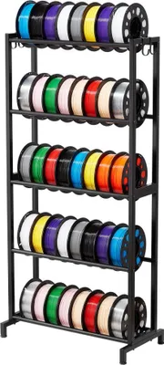 Produktbild von 3D-Druckerzubehör - Filament Lagerregal - Filamentspulenhalter 5 Ebenen - Belastbarkeit 45kg