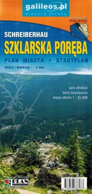 Immagine prodotto di Szklarska Poręba e dintorni 1:9.000. Mappa della città / mappa turistica. Galileos
