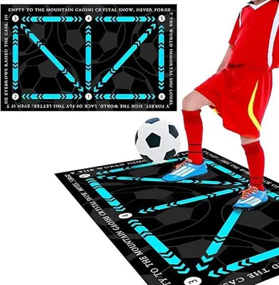 Obrázek produktu pro Fotbalová tréninková podložka – skládací tréninková podložka – podložka na driblování – tréninkové vybavení – pro fotbal – přenosná