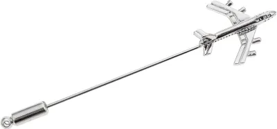 Produktbild von Juleeze Damenbroche 2x1x8 cm Silberfarbig Metall Blume