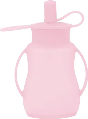 Produktbild von Silikon-Lebensmittelbeutel für Kleinkinder, Fruchtpüree-Quetschbeutel, wiederverwendbare Lebensmittelbeutel, BPA-frei, Aufbewahrungsbeutel für selbstgemachtes Püree mit Strohhalmgriffen