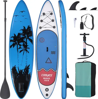 Obrázek produktu pro YJ-S07 Stand-Up Paddle nafukovací sada SupBoard včetně pumpy, pádla, ploutví, batohu, vodítka a opravné sady - voděodolný a robustní paddleboard