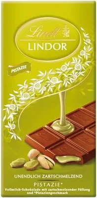 Produktbild von Lindt Lindor Pistazie Vollmilch Tafel 100g