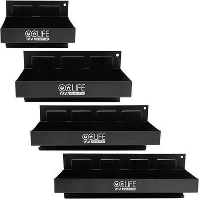 Productafbeelding van 4-Delige Magnetische Planken Set voor Werkplaats - Efficiënt Gereedschap Opslagsysteem