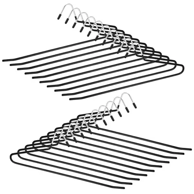 Produktbild von Hosenbügel 20 Stück MetallKleiderbüge offenes platzsparend,Multifunktional Kleiderbügel für Hosen für Hosen,Jeans, Handtücher，Schals