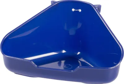 Produktbild von Duvo+ Ecktoilette für Nagetiere blau, Maße: 16,5 x 12,5 x 8 cm